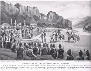 Ambassadører for Alumanni før Aurelian 270AD